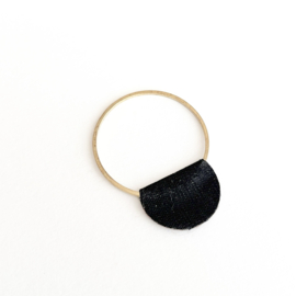 kaart en print hanger  |  Goud cirkel klein