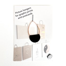 kaart en print hanger | Koper druppel klein