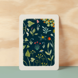 Set 8 ansichtkaarten | Met bloemen en planten