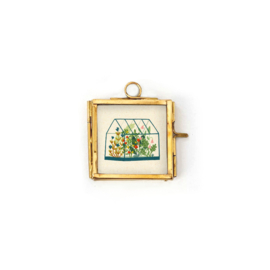Minilijstje goud vierkant | bloemenkas