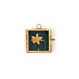 Minilijstje goud vierkant | Narcis