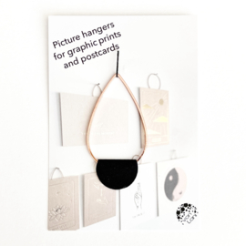 kaart en print hanger  |  Koper druppel groot