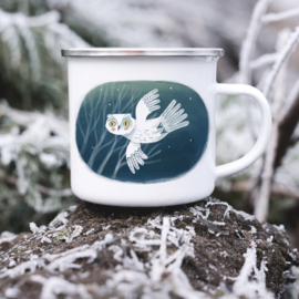 Emaille mok | Sneeuw uiltje