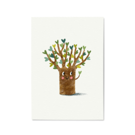 A5 print | Tree of hearts