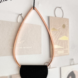 kaart en print hanger  |  Koper druppel groot