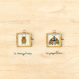 Minilijstje goud vierkant