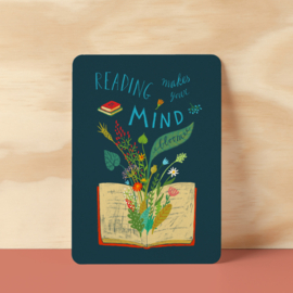 kaart | Reading makes your mind bloom