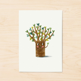 A5 print | Tree of hearts