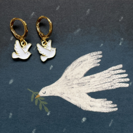 Oorbellen | White doves