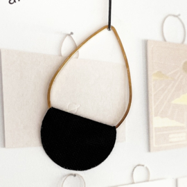 kaart en print hanger | Goud druppel klein