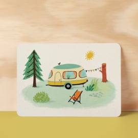 Set 8 ansichtkaarten | Voor happy campers
