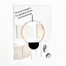kaart en print hanger  |  Koper cirkel groot