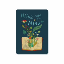 kaart | Reading makes your mind bloom
