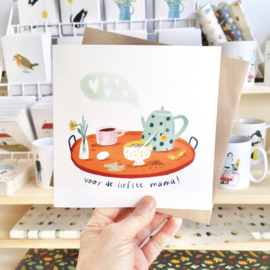 Sale | Dubbele kaart | Voor de liefste mama
