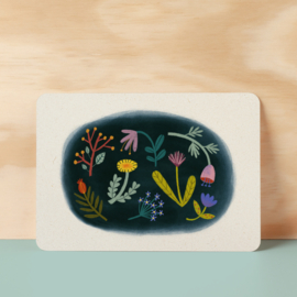 Set 8 ansichtkaarten | Met bloemen en planten