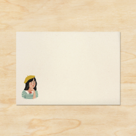 Set 6 enveloppen met sluitstickers | Lettres de Paris