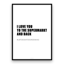 I love you to the supermarkt