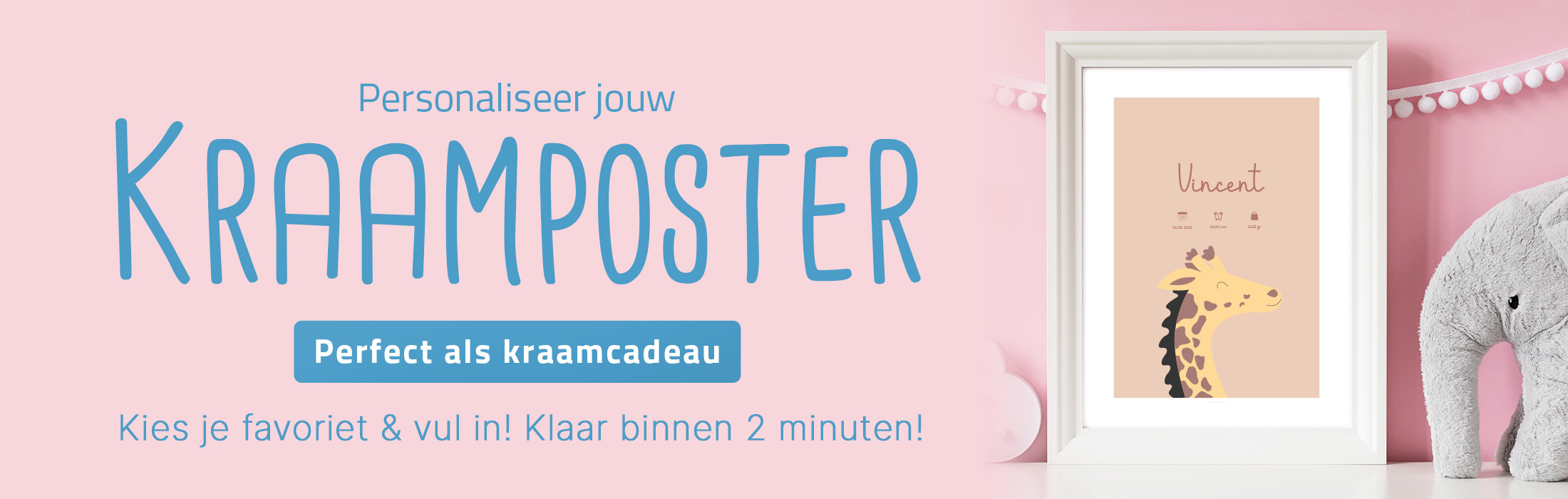 Kraamposter personaliseren
