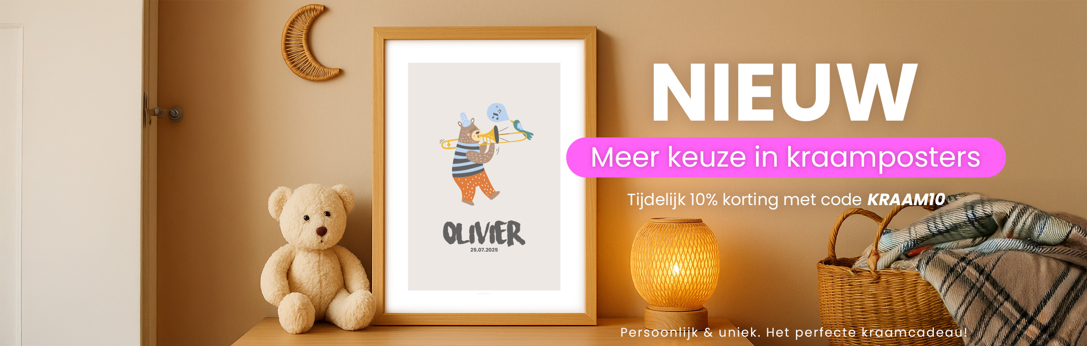 Nieuwe kraamposters - kortingscode: Kraam10