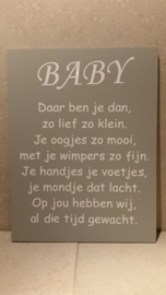 Baby, daar ben je dan
