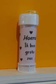Bellenblaas Hoera! Ik ben grote Zus