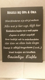 Regels bij opa en oma
