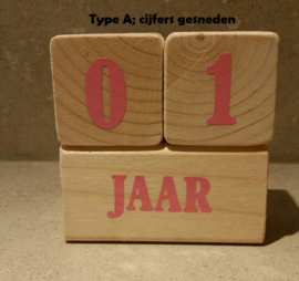 Baby-age blokken (mijlpaal blokken, aftelblokken)