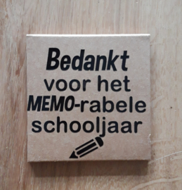 Bedankjes voor de juf en meester