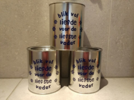 douchegel, wc-rol houder, blik vol 'liefde'