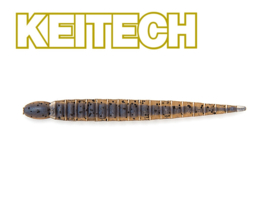 Keitech Custom Leech 3" Cinnamon PP/ Blue Neon