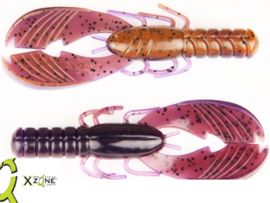 X Zone Lures Muscle Back Craw 4" PB&J 