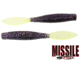 Missile Baits Ned Bomb 3,25" Purple Cloud Chartreuse Tail
