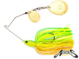 Nories Spinnerbait Shallow Roll Bright Chartreuse