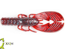 X Zone Lures Muscle Back Craw 4" Red Bug 
