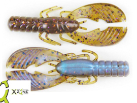 X Zone Lures Muscle Back Craw 4"309 
