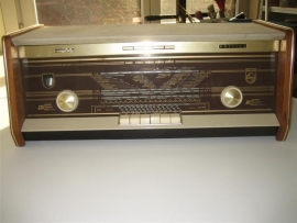Philips oude stereo radio uit de jaren 50""
