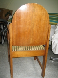 Art-Deco wortelnote fauteuils uit ca. 1920