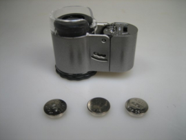 Microscoop Mini 50 x Vergroting incl. Zwart Opberg Etui Nieuw
