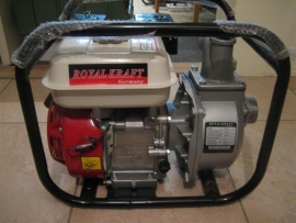 Vuil Waterpomp nieuw met Benzinemotor Royal Kraft 5,5hp