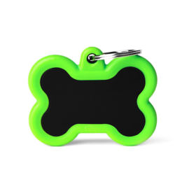 Hushtag Collection - Black Bone With Green Rubber