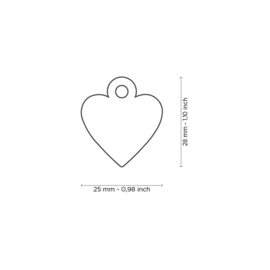 Basic Collection - Small Heart Red