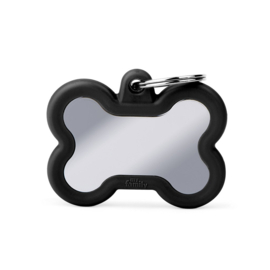 Hushtag Collection - Chromed Bone With Black Rubber