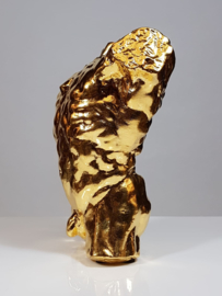 Auguste Rodin ( after ) - Torso Statue 24ct Gold Plated High Quility