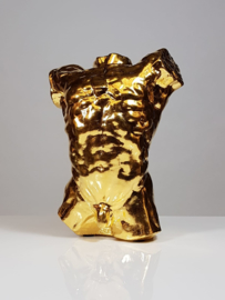 Auguste Rodin ( after ) - Torso Statue 24ct Gold Plated High Quility