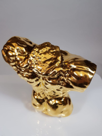 Auguste Rodin ( after ) - Torso Statue 24ct Gold Plated High Quility