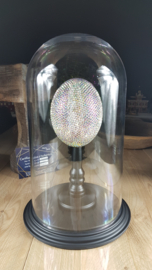 Unique Ostrich Egg with pure Swarovski crystals - 42cm Dome - RMS18