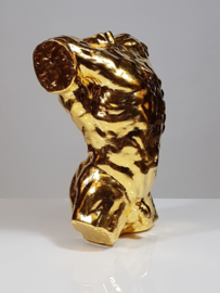 Auguste Rodin ( after ) - Torso Statue 24ct Gold Plated High Quility