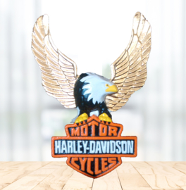 Harley Davidson Logo - Gold Plated Cast Iron
