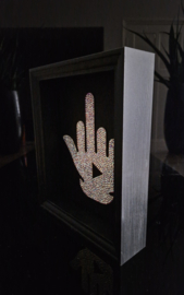 23ct Gold Leaf and Swarovski crafted Artwork "10 Milion F*ck You's"