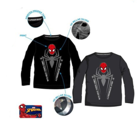 Spiderman - longsleeve - grijs of zwart